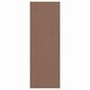 vidaXL Tapete de Entrada Castanho e Preto 120 x 350 cm 100% Poliamida