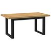 vidaXL Mesa de jantar NOAIN Pernas em forma U 160x90x75cm pinho maci&ccedil;o