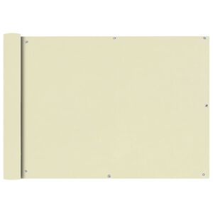 vidaXL Tela varanda tecido oxford 75x600 cm creme