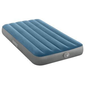 INTEX Cama de Ar com Bomba INTEX Azul Escuro e Cinza 99 x 191 x 25 cm