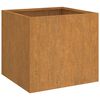 vidaXL Vasos/floreiras 2 pcs 32x30x29 cm aço corten