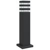 vidaXL Candeeiro de ch&atilde;o para exterior 50 cm alum&iacute;nio preto