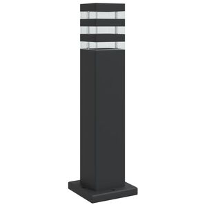 vidaXL Candeeiro de ch&atilde;o para exterior 50 cm alum&iacute;nio preto