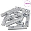 vidaXL Porca 12 unid. Revestido de zinco 60 x 12 mm Ferro