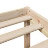 vidaXL Cama com estante sem colch&atilde;o 135x190 cm pinho maci&ccedil;o