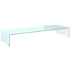 vidaXL Suporte de TV/monitores em vidro 90x30x13 cm verde