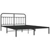 vidaXL Estrutura de cama com cabeceira 183x213 cm metal preto