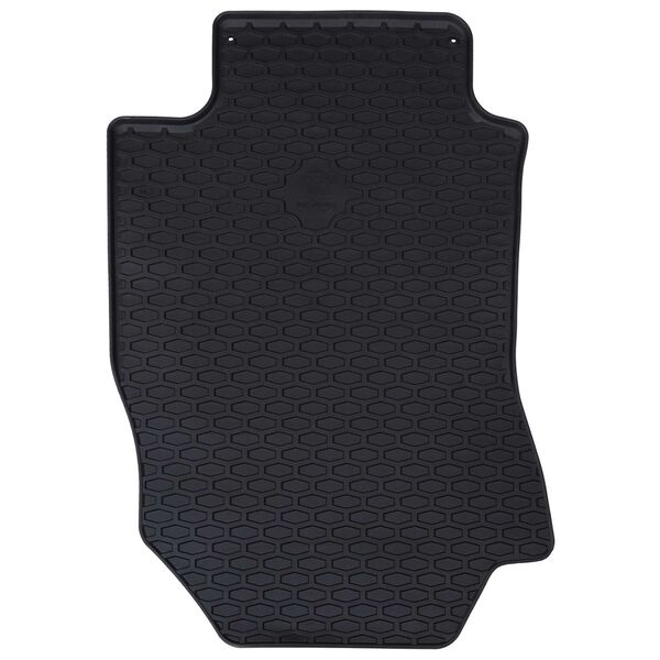 vidaXL Tapete de carro 4 pcs Preto Borracha