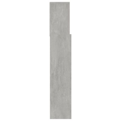 vidaXL Armário de cabeceira 120x19x103,5 cm cinzento cimento
