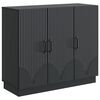 vidaXL Buffet Preto 89 x 34,5 x 77 cm Derivados de Madeira