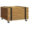 vidaXL Mesa de centro Castanho 60 x 60 x 38 cm Madeira de Teca S&oacute;lida