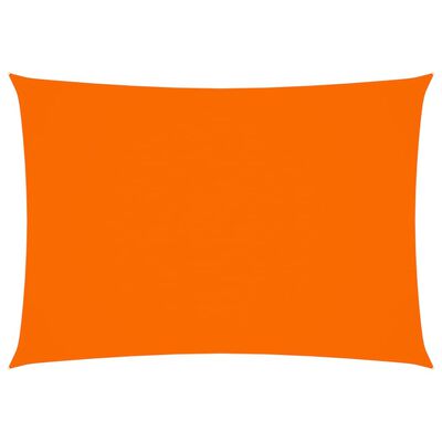vidaXL Para-sol estilo vela tecido oxford retangular 3x4,5 m laranja