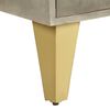 vidaXL Mesa de centro 110x60x35 cm mangueira maci&ccedil;a cinza e bronze
