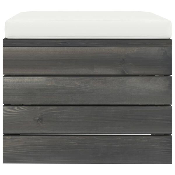 vidaXL 10 pcs conjunto lounge de paletes com almofad&otilde;es pinho maci&ccedil;o