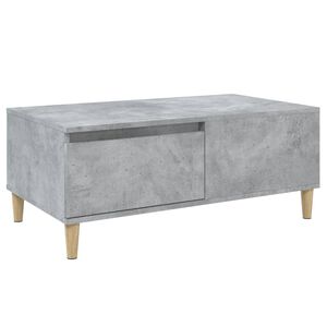 vidaXL Mesa de centro 90x50x36,5 cm derivados madeira cinzento cimento