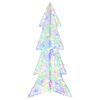 vidaXL &Aacute;rvore de Natal com 100 LEDs Multicolor 120 cm Acr&iacute;lo