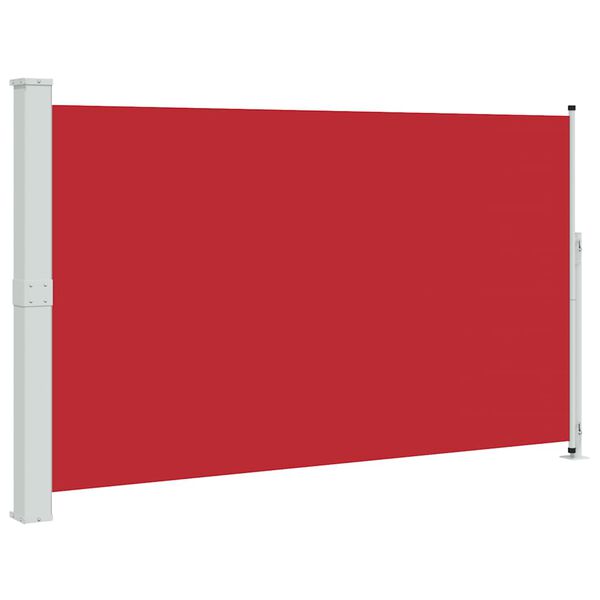 vidaXL Toldo lateral retr&aacute;til para p&aacute;tio 180x300 cm vermelho