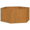 vidaXL Vaso/floreira 90x90x45 cm a&ccedil;o corten cor enferrujado