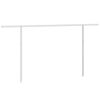 vidaXL Conjunto de postes para toldo 450x245 cm ferro branco