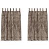 vidaXL Cortinas de Veludo 2 pcs Cappuccino 175 x 140 cm Veludo