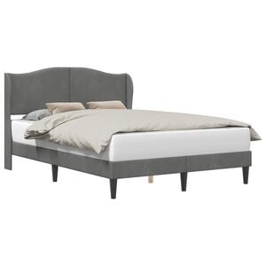 vidaXL Estrutura da Cama Cinzento-Escuro 120 x 200 cm Veludo
