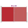 vidaXL Toldo lateral retr&aacute;til para p&aacute;tio 180x300 cm vermelho