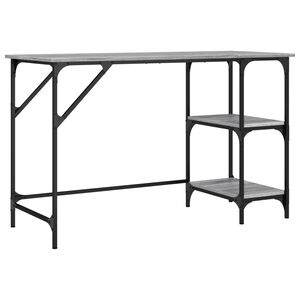 vidaXL Secret&aacute;ria 120x50x75 cm metal/derivados de madeira cinza sonoma