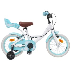 vidaXL Bicicleta Infantil 12 Polegadas para 2-4 anos Branco