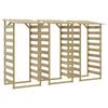 vidaXL P&eacute;rgolas com telhados 3 pcs pinho impregnado 100x90x200 cm