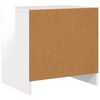 vidaXL Mesa de cabeceira derivados de madeira branco brilhante
