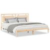 vidaXL Cama extra longa sem colch&atilde;o 180x210 cm madeira maci&ccedil;a