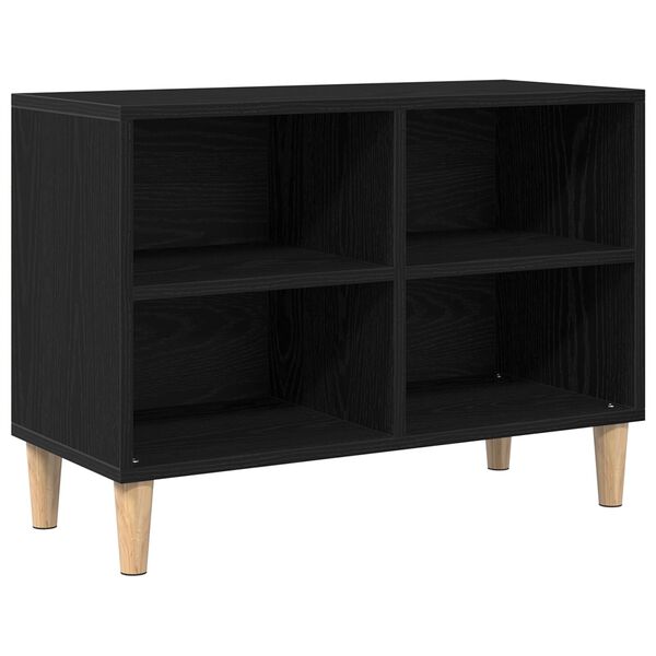 vidaXL Gabinete para TV Carvalho Preto 69,5 x 30 x 50 cm