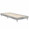 vidaXL Estrutura de cama 75x190 cm derivados de madeira cinza cimento