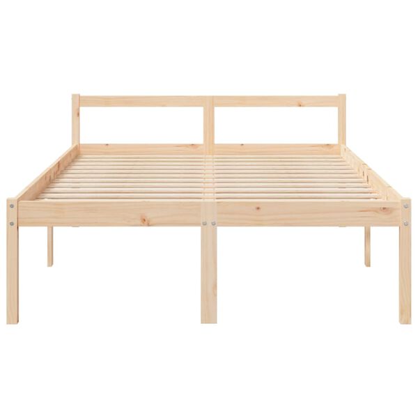 vidaXL Cama para idosos 140x200 cm pinho maci&ccedil;o