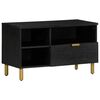 vidaXL M&oacute;vel de TV 80x33x46 cm derivados de madeira preto