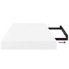 vidaXL Prateleira de parede suspensa 50x23x3,8 cm MDF branco