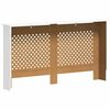 vidaXL Cobertura de radiador 152x19x81,5 cm MDF branco