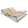 vidaXL Estrado de ripas com 28 ripas 7 zonas 140x200 cm