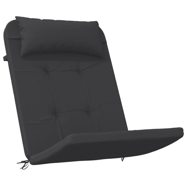 vidaXL Almofadões p/ cadeira adirondack 2 pcs tecido oxford preto
