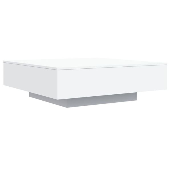 vidaXL Mesa de centro 100x100x31 cm derivados de madeira branco