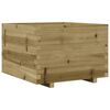 vidaXL Vaso/floreira de jardim 70x70x49,5 cm madeira pinho impregnada