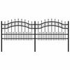 vidaXL Cerca para Jardim KAMPEN 240 x 115 cm Preto