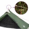 vidaXL Tenda suspensa tipi para 1 pessoa imperme&aacute;vel verde
