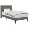 vidaXL Estrutura da Cama com cabeceira Cinza Escuro 90 x 200 cm Veludo