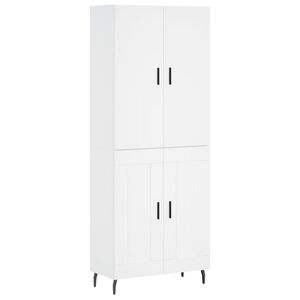 vidaXL Arm&aacute;rio alto 69,5x34x180 cm derivados de madeira branco