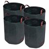 vidaXL Sacos de jardim para lixo, 4 pe&ccedil;as 272 L 150 g/sqm, verdes