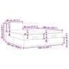 vidaXL Estrutura de cama otomana com colch&otilde;es tecido creme 160x200cm
