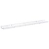vidaXL Prateleira de Parede 4 pcs M&aacute;rmore Branco 80 x 9 x 3 cm