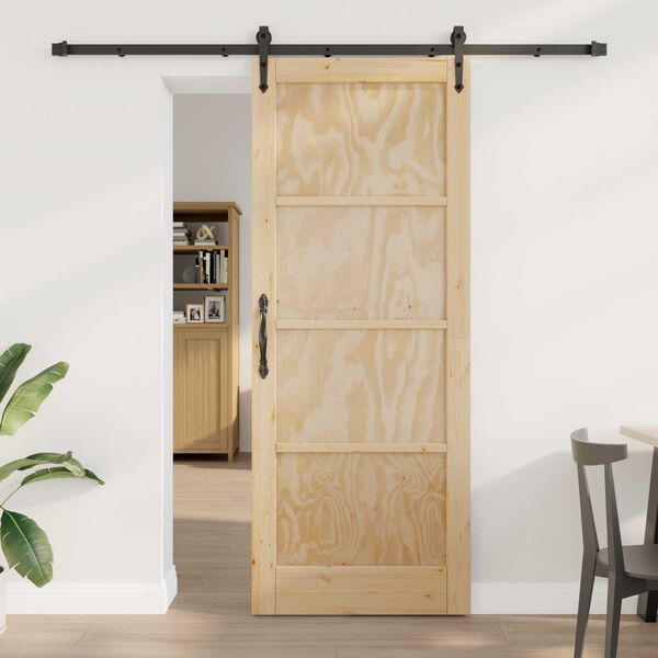 vidaXL Porta Deslizante ORKDAL Castanho 83 x 211 cm