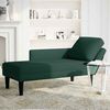 vidaXL Chaise lounge c/ almofada/apoio de bra&ccedil;os direito veludo